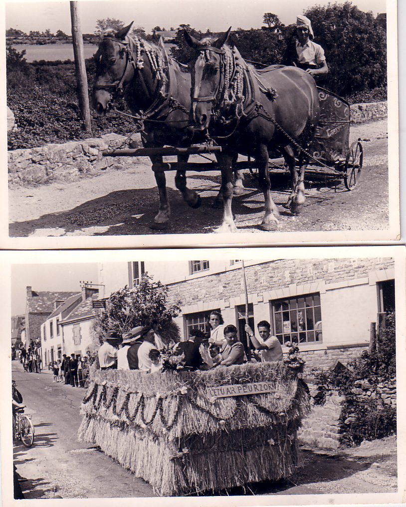 Kermesse à Cléden ( dans les années 50 )
