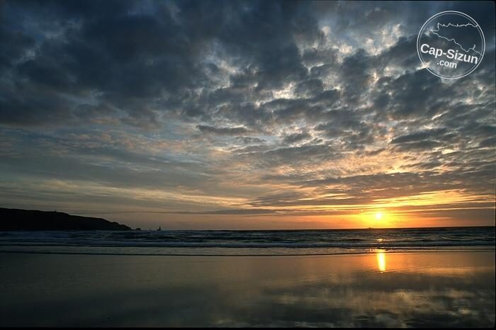 Coucher de soleil en Baie de Trépassés