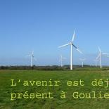 Les huit éoliennes de Goulien