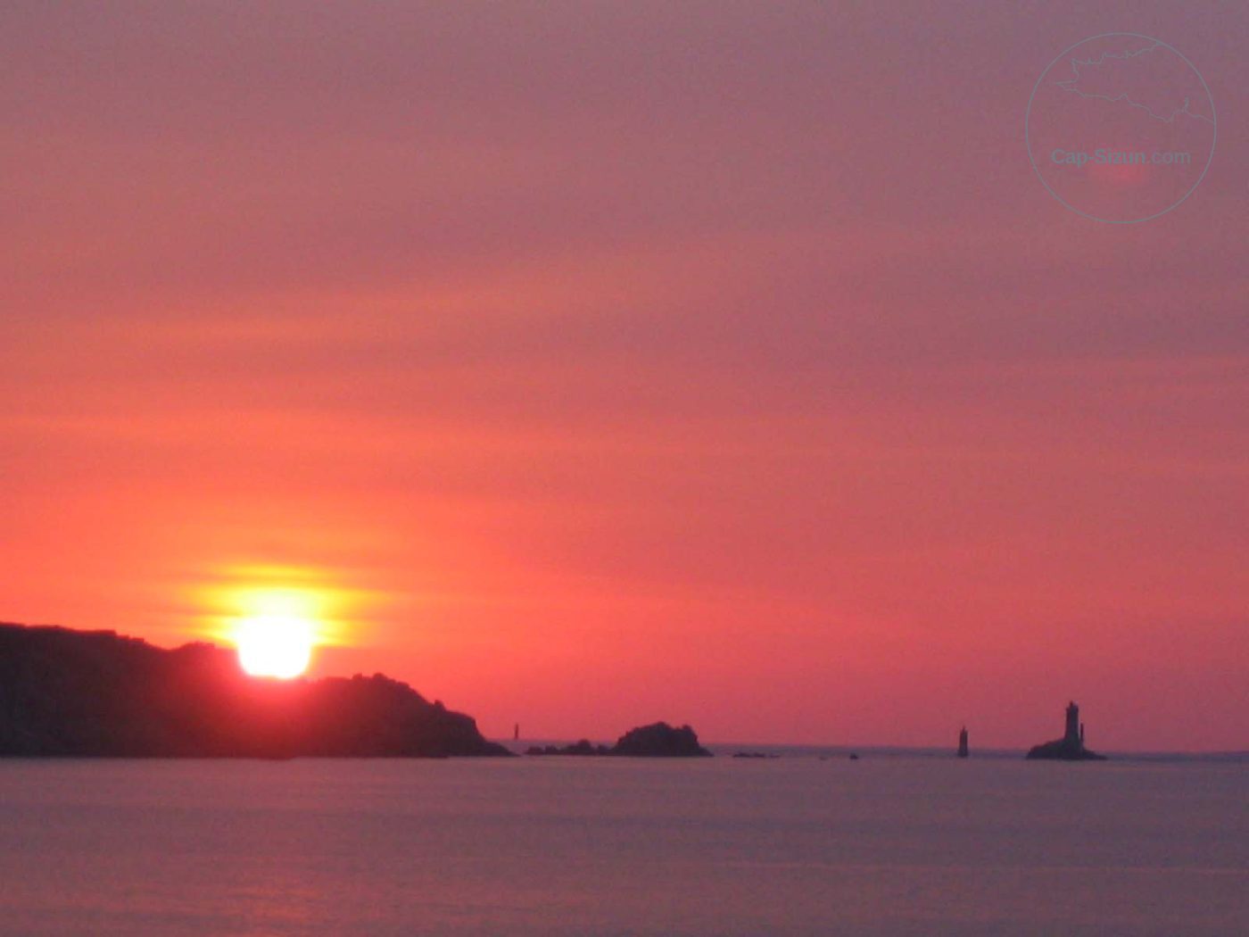 Coucher de soleil sur la pointe du Raz