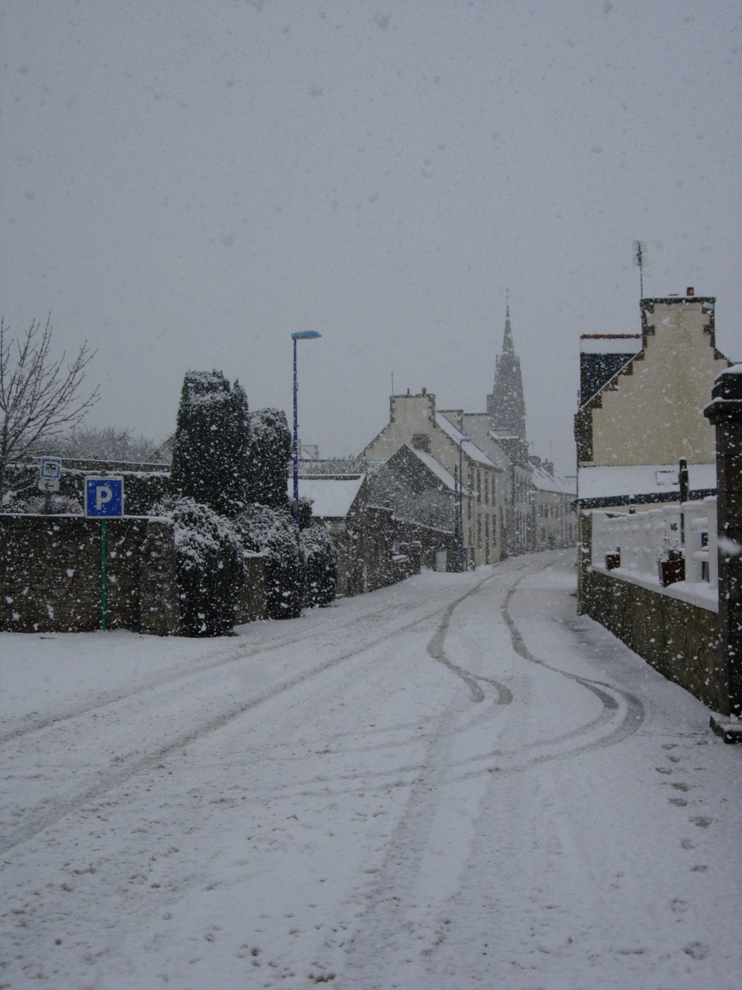 Cleden-Cap-Sizun sous la neige