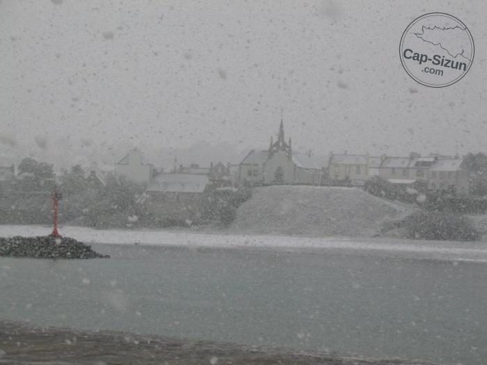 Neige sur Poulgoazec 