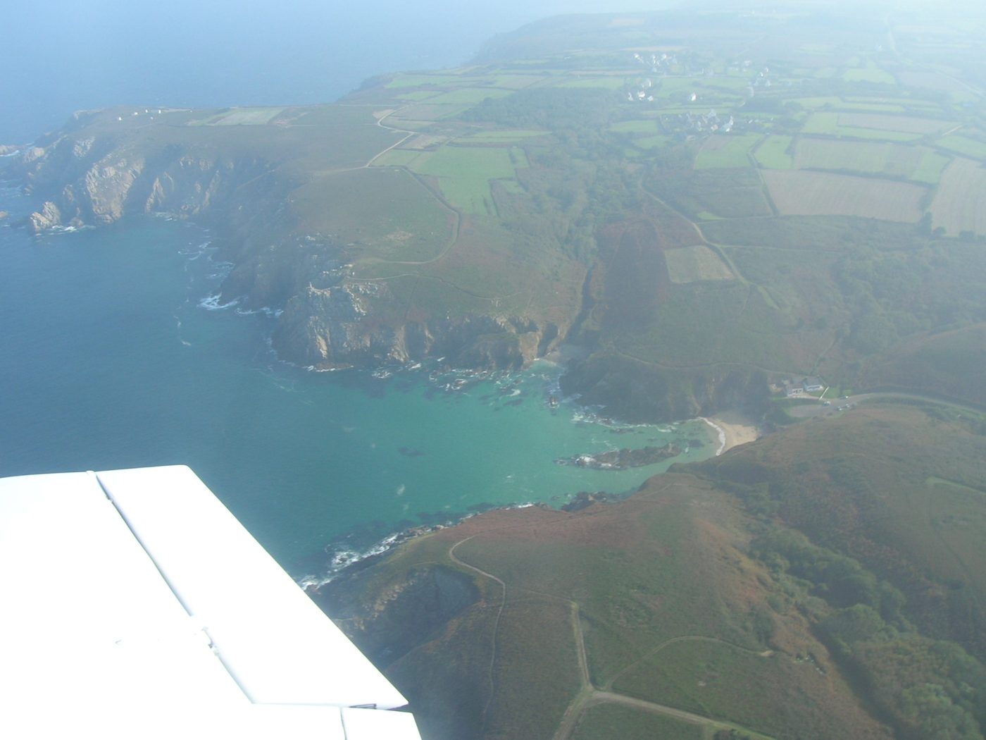 La plage de Théolen vue d'avion