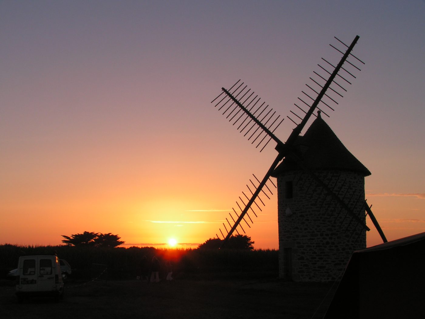 Coucher de soleil sur le Moulin de Trouguer