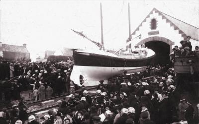 Inauguration du canot de sauvetage de Kerros a Primelin