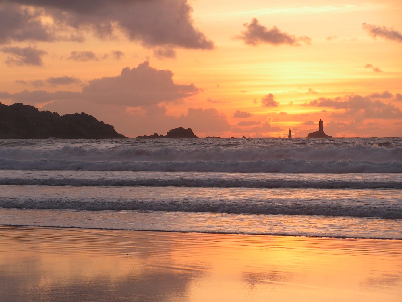 Coucher de soleil sur la Pointe du Raz