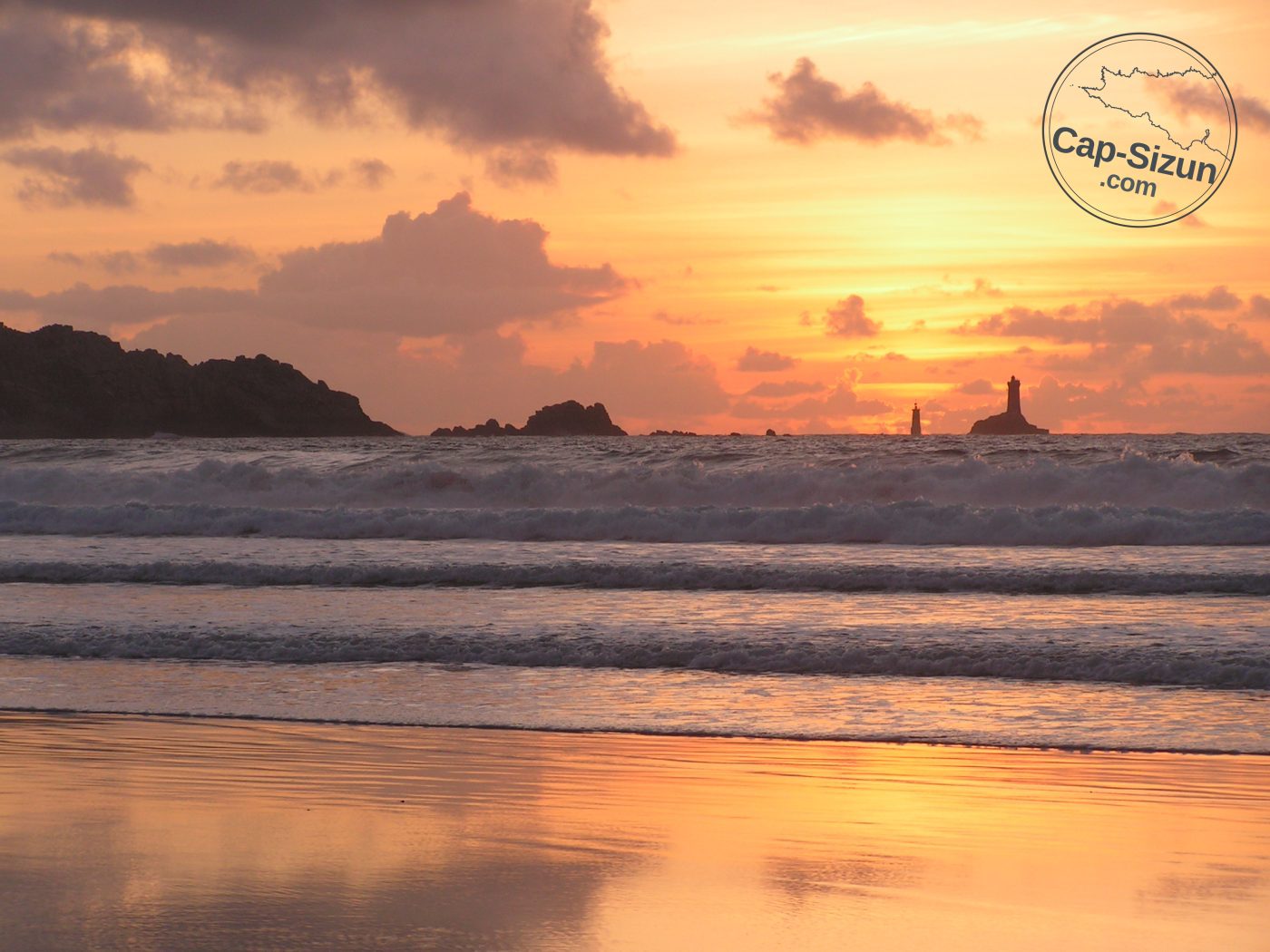 Coucher de soleil sur la Pointe du Raz