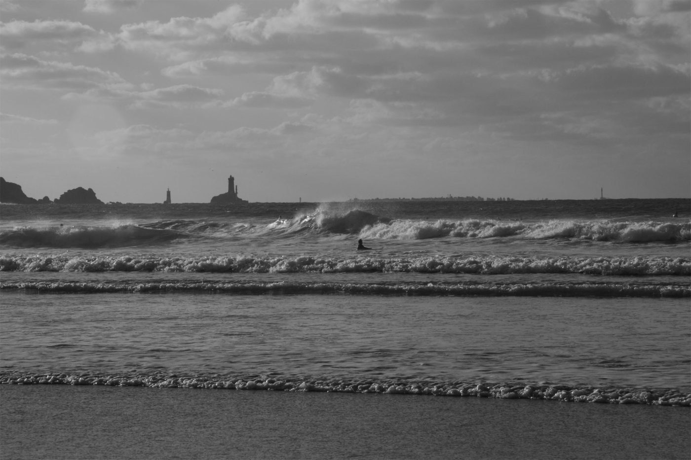 Jour de grand vent dans la baie des Trépassés 