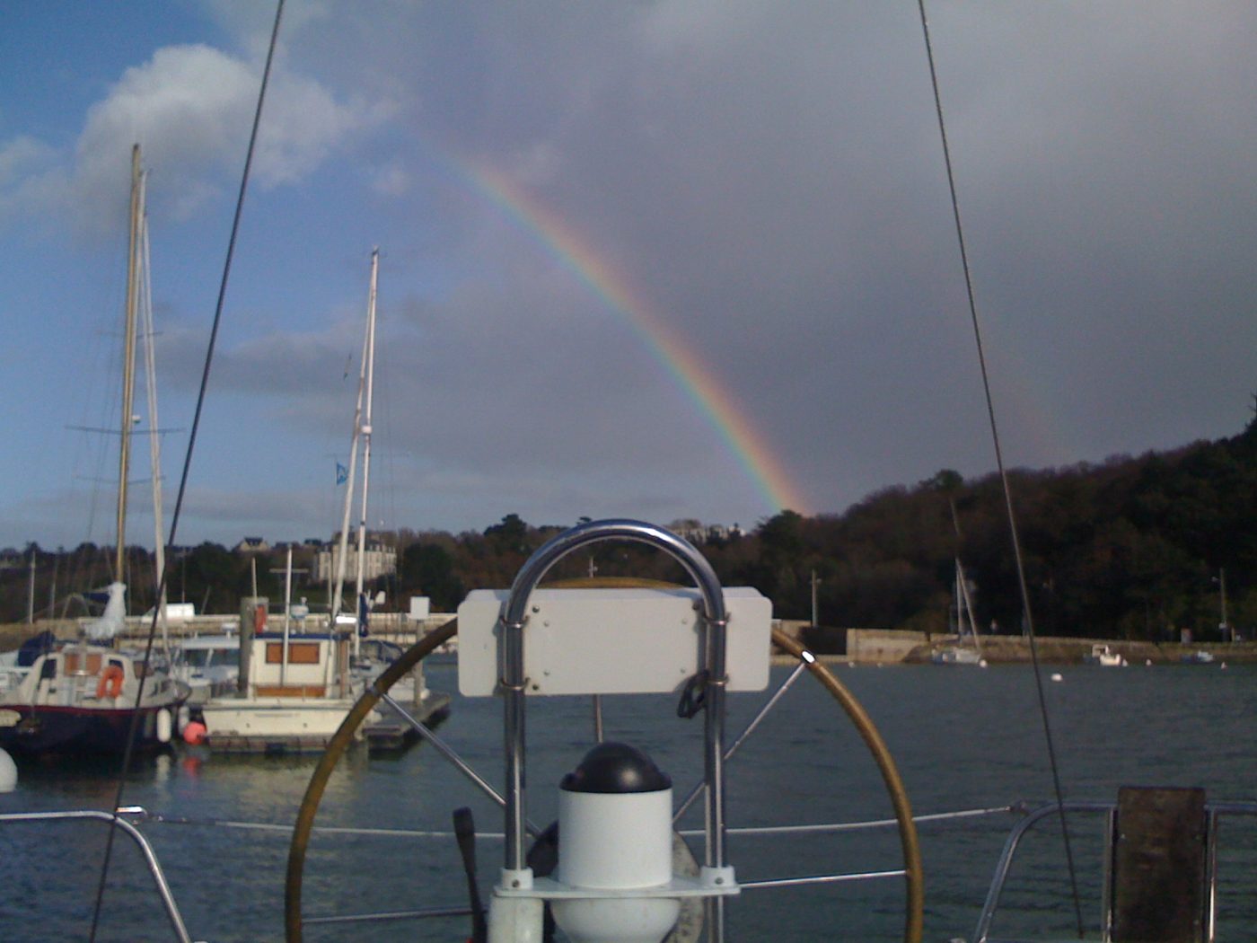 Arc en ciel sur les pontons