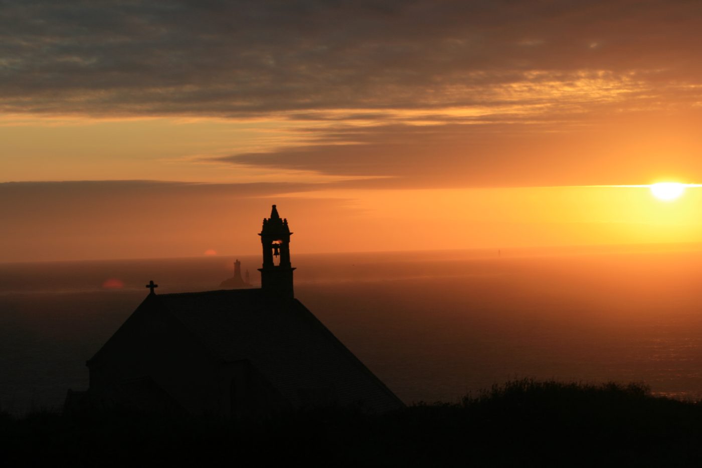 Coucher de soleil sur la pointe du Van